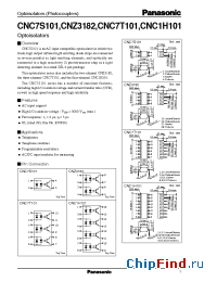 Datasheet CNC1H101 manufacturer Panasonic